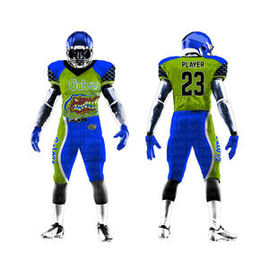 <b>Best</b> Wholesale Custom Design & Logo American <b>Football</b> Uniforms Good Quality Team Wear American <b>Football</b> Jersey Short Sets - Product Image 6