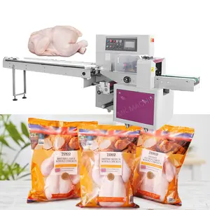 Machines d'emballage d'aliments à grande vitesse, emballage automatique, horizontale, pour garder la viande, des poulet, des oreillers, livraison gratuite