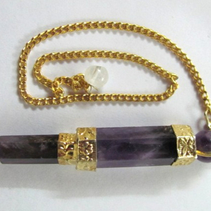 Avec une bonne qualité de 3 pendules à baguette en améthyste: 3 pendules à baguette en améthyste à vendre - Product Image 1