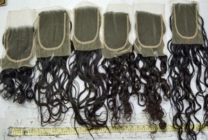 Usine non transformé brut vierge indien soyeux naturel vague Remy cheveux fermetures cuticule aligné Double dessiné paquet pour les femmes noires - Product Image 6