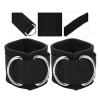 Correa de Soporte para Tobillo Unisex de Poliéster y Algodón, Duradera, Cómoda, Acolchada, Ajustable, Antideslizante, para Invierno, Gimnasio y Ejercicio