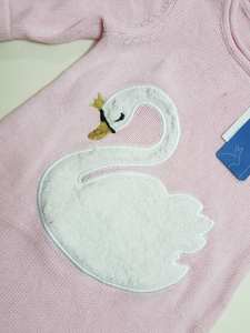 เสื้อผ้าเด็กผู้หญิงแบรนด์ดัง คอลเลคชั่นฤดูใบไม้ร่วง แขนยาว คอกลม ผ้าฝ้าย 100% เสื้อสเวตเตอร์ยาว สินค้าส่วนเกินจากบังกลาเทศ - Product Image 4