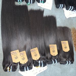 Extensions de cheveux humains vietnamiens ultra-lisses, longues, à trame unique, style court, doux au toucher - Product Image 4