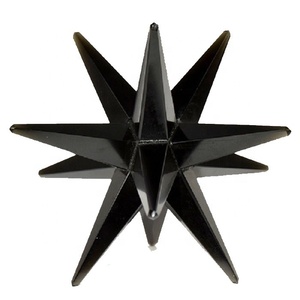 Cristal de alta calidad merkaba estrella obsidiana negra merkaba 12 puntos Reiki curación cristal cuarzo Merkaba estrella piedra preciosa al por mayor - Product Image 6