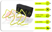 Kit de Obstáculos de Velocidad Ajustables de Primera Calidad, Duraderos, de Acero y Plástico, Color Personalizado, para Entrenamiento Deportivo de Fútbol, Sahni Sports