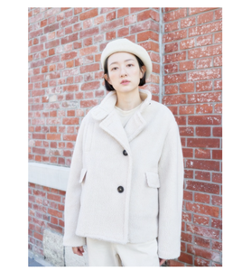 GRAENN Veste Sherpa en polyester recyclé Fourre-tout décontracté pour filles Mode - Product Image 3