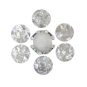 Set of 6 Marble And MOP <b>Work</b> <b>Cup</b> Coasters Classic Design Round Shape <b>Cup</b> Glass Coasters <b>For</b> Home Office Use - Product Image 1