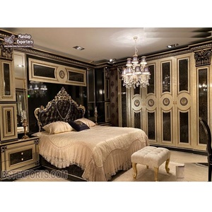 Maharaja-muebles de madera de teca de lujo para dormitorio, muebles de dormitorio de tamaño King, conjunto de obra maestra - Product Image 1