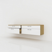 Meuble TV intelligent et flottant, Console de rangement des médias, nouveau modèle