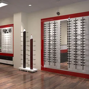 Bril winkel interieur ontwerp bril vitrinekast voor koop