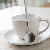 Ensemble de couverts en argent et blanc de 5 pièces cuillère de table, cuillère à thé, fourchette, fourchette à fruits et épandeur artisanat décoratif-par KSN