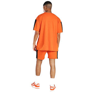 Ensembles de mode décontractés d'été pour hommes Chemise et short orange sur mesure avec style brodé - Product Image 6
