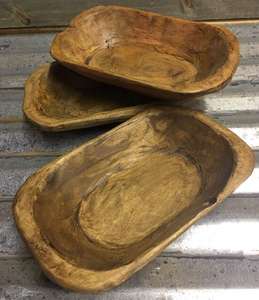 Bol de pâte de service en bois fait à la main de haute qualité au prix d'usine bol de pâte de 2 tailles différentes et forme carrée - Product Image 4