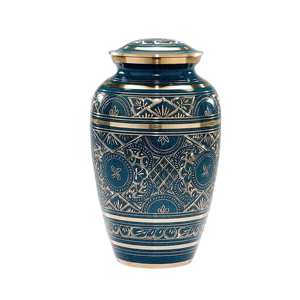 URN — nid d'abeille classique, bleu et foncé - Product Image 1
