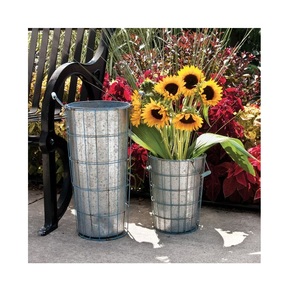 Galvanized Handmade Customized Design Indoor Outdoor Eco-Friendly Durable Modern Plantation Planter Flower Pots Planters - Product Image 1