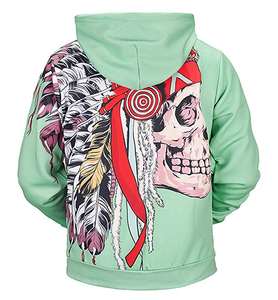 Unisex Winter 3D Cool Funny Graphics Pullover Hoodie 100% Organic Cotton Fleece Eco-Friendly Street Wear - Product Image 3