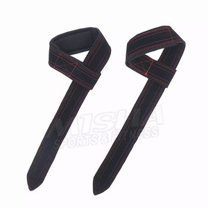 Sangles de poignet d'haltérophilie en cuir de vachette de haute qualité Sangles de poignet de fitness OEM avec logo personnalisé Caractéristiques réglables et respirantes - Product Image 6