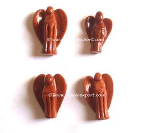 Vente en gros de pierres précieuses naturelles Lapis Lazuli Ange Style Feng Shui Love Carving Agate Home Decoration Gravure Technique - Product Image 1