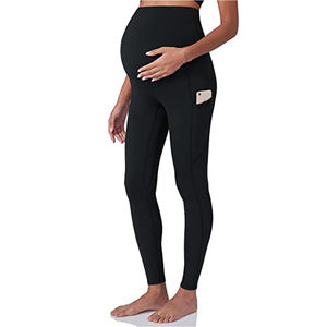 Mallas de maternidad para mujeres embarazadas, Leggings de entrenamiento activo sobre el vientre, yoga - Product Image 1