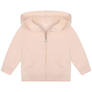 Chándal de algodón con estampado informal para niños, forro polar hecho con capucha extraíble con cierre de cremallera, a la venta - Product Image 6