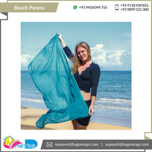 Fabricante de productos de playa de alta calidad de diseño personalizado OEM 100% algodón mujeres playa Pareos pareos... - Product Image 3