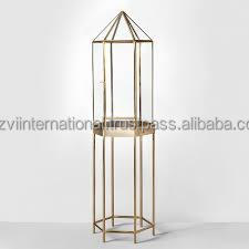 Modern Design Indoor Plant Terrarium <b>Glass</b> <b>Vase</b> with Metal Frame Functional Tabletop <b>Vase</b> - Product Image 6