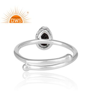 925 Fine Sterling Silver Natural <b>Black</b> Spinal Gemstone Stackable <b>Ring</b> Jewelry For <b>Women</b> Gift For Her - Product Image 5