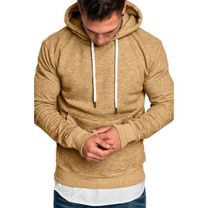Sudadera con Capucha de Felpa 100% Algodón, para Hombre, Invierno, Casual, con Estampado y Bordado, Forrada, Sostenible y Ecológica, Venta al Por Mayor, Alta Calidad - Product Image 4