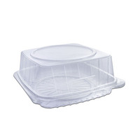 Boîte d'emballage de gâteau en plastique jetable à usage industriel Boîtes en plastique de qualité alimentaire pour l'emballage de gâteau
