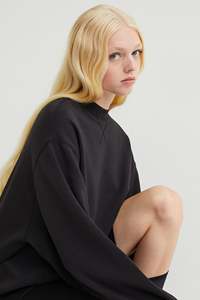 Conjunto de ropa de otoño e invierno para mujer, Jersey holgado, pantalones de chándal, sudadera lisa con cuello redondo, pantalones de chándal para mujer - Product Image 2