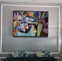 Famosas Reproducciones de Pinturas al Óleo Hechas a Mano sobre Lienzo de Picasso, Arte Abstracto para Decoración de Paredes de Sala de Estar y Hogar