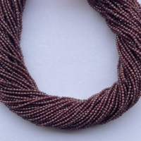 Création de bijoux, perles facettées en grenat rouge naturel de 2 mm et 4 mm, qualité AAA, certifiées IGI, brins de perles semi-précieuses pour la fabrication de bijoux