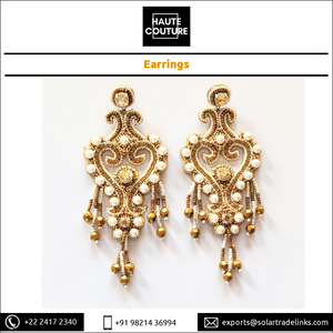 Vente exceptionnelle de bijoux pour femmes brodés à la main de conception traditionnelle Boucles d'oreilles de style ethnique faites à la main à un prix raisonnable - Product Image 2