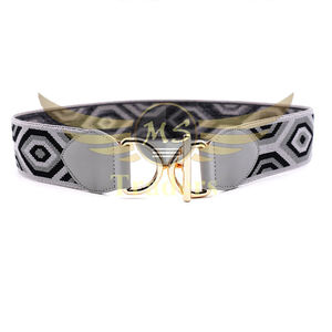 Lady dress <b>fabric</b> embroidery Leather Women Cheap Light Weight <b>belt</b> Oem wholesale women elastic branded <b>belts</b> - Product Image 1