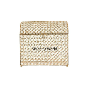 Crystal Beaded Designer <b>Card</b> <b>Box</b> High Quality Decorative Wholesale <b>Card</b> <b>Box</b> Customized Shape Tabletop Decorative Crystal <b>Box</b> - Product Image 6