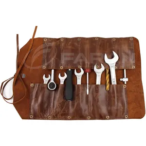 Echt Koe Leer Gemaakt Roll Tools Zakken Schroevendraaier Organizer Roll Voor Mechanica 10 Tool Zakken Beste Voor Woodcrafts