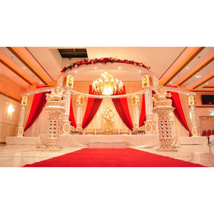 Indio exclusivo FRP Palacio de bodas organizacion de calidad Premium boda organizacion elegante boda hindú blanco Mandap Decoración - Product Image 1