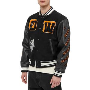 Chaqueta de béisbol Letterman de invierno de alta calidad para hombre, colores personalizables y logotipo, Material de poliéster, diseño en blanco, venta al por mayor - Product Image 1