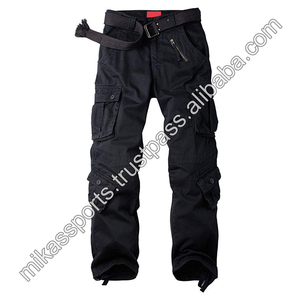 ขายส่งผ้าฝ้าย100% พิมพ์โลโก้ที่กำหนดเองกีฬาหกกระเป๋า Cargo กางเกงทำงาน - Product Image 6