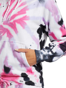 Sweats à capuche Tie Dye fabriqués en usine OEM pulls pour femmes, vêtements de course tricotés à capuche, techniques de lavage à l'acide, sweat à capuche respirant léger - Product Image 6