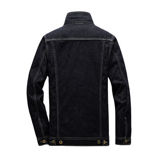Veste en jean personnalisée en gros pour hommes, respirante, tendance, streetwear, service OEM fini, technique de teinture unie - Product Image 2