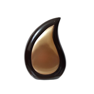 Urnes de crémation en métal de la meilleure qualité Conception de goutte d'eau Urne de crémation Urnes de crémation en gros Cendres humaines au meilleur prix - Product Image 1