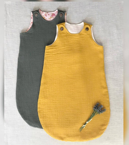 Lightweight Pure Organic Cotton Outdoor Pure Organic Cotton <b>Muslin</b> Sleeping Bag - Product Image 1