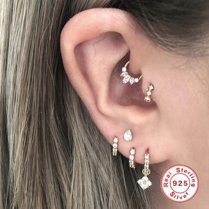 ROXI ห่วงหูจมูก,เครื่องประดับเจาะกระดูกอ่อนของร่างกายกำไลจมูกแหวนจมูกต่างหู - Product Image 6