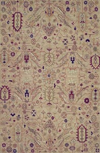 Tapis de luxe en laine et viscose noué à la main, tapis artisanal pour la maison, salon, chambre à coucher, décoration - Product Image 3
