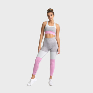Ensemble de vêtements de yoga pour femmes sur mesure - Soutien-gorge de sport et pantalon de yoga 100% polyester et séchage rapide - Product Image 3