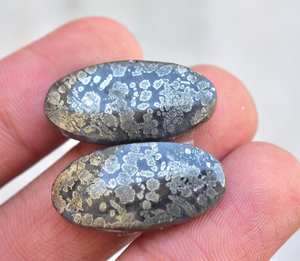 Par combinado de pendientes de oro Apache, al por mayor, marcasita, Gema Natural, pirita de alta calidad - Product Image 3