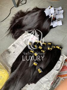 Wholesale Bone Silky Straight <b>Wig</b> Natural Straight Virgin Human Hair No Shedding Vietnamese Hair Extension - Product Image 4
