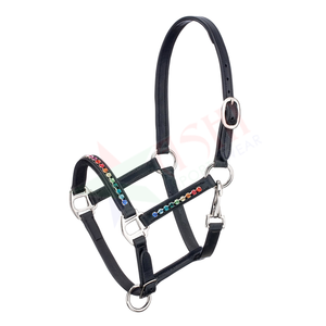 Harnais pour cheval en cuir de haute qualité et confortable, avec option grande taille, style selle western, collier équestre - Product Image 1