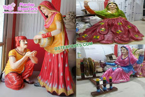 Entrada DE BODA moderna Punjabi Jatt Estatua de fibra de vidrio Tamaño personalizable duradero - Product Image 4